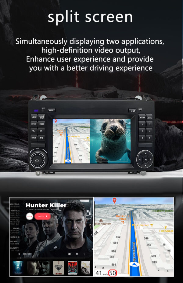 CarPlay & Android Auto Touchscreen Navigation System for Mercedes-Benz B-Class B200 B150 B170 and A-Class A180 - Image 15