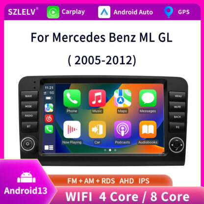 9" 2 Din Car Stereo Navigation Radio for Mercedes-Benz ML W164 X164 ML350 ML300 GPS Multimedia Player - Image 2