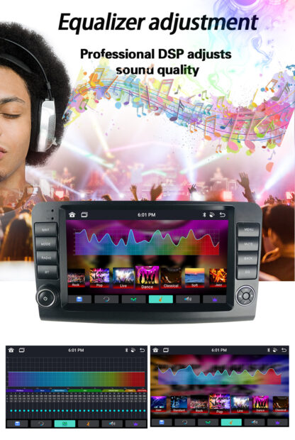 9" 2 Din Car Stereo Navigation Radio for Mercedes-Benz ML W164 X164 ML350 ML300 GPS Multimedia Player - Image 6