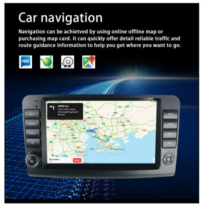 9" 2 Din Car Stereo Navigation Radio for Mercedes-Benz ML W164 X164 ML350 ML300 GPS Multimedia Player - Image 12
