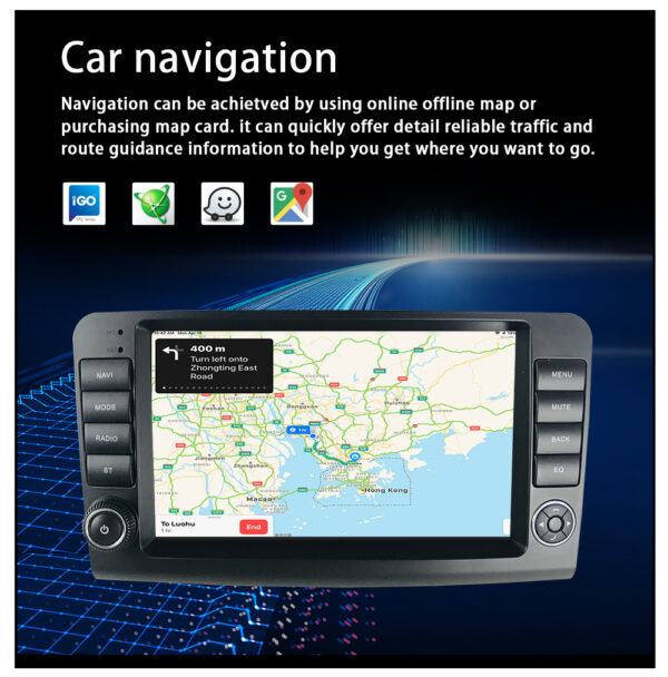 9" 2 Din Car Stereo Navigation Radio for Mercedes-Benz ML W164 X164 ML350 ML300 GPS Multimedia Player - Image 12
