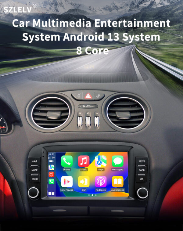 CarPlay & Android Auto Navigation Touchscreens for Mercedes-Benz SL R230 SL350 SL500 SL55 SL600 SL65 - Image 5