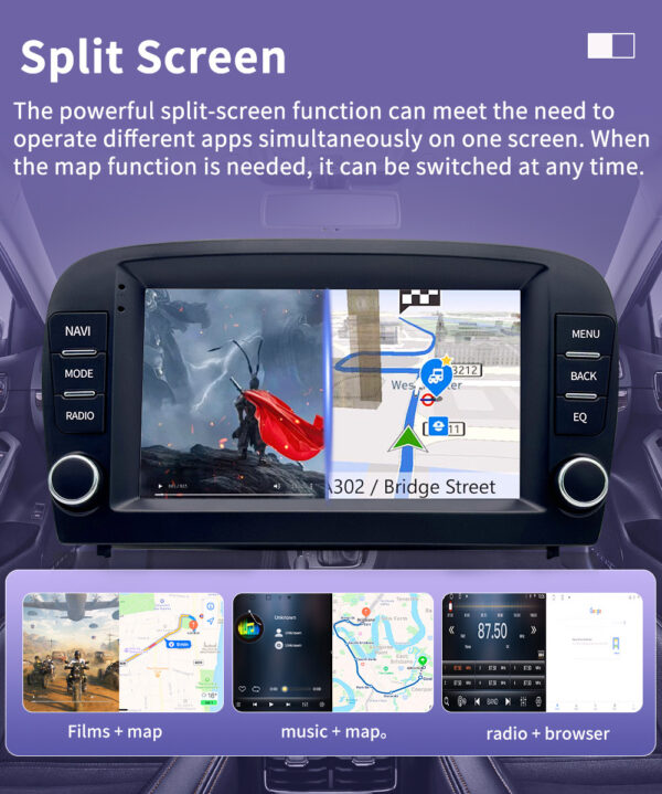 CarPlay & Android Auto Navigation Touchscreens for Mercedes-Benz SL R230 SL350 SL500 SL55 SL600 SL65 - Image 13