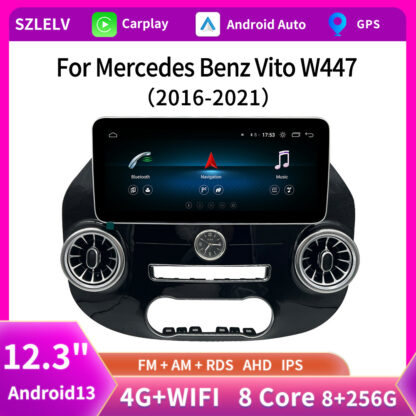 Touchscreen Navigation System for Mercedes-Benz Vito W447 (2015–2022) Car Stereo with 360° Camera - Image 2