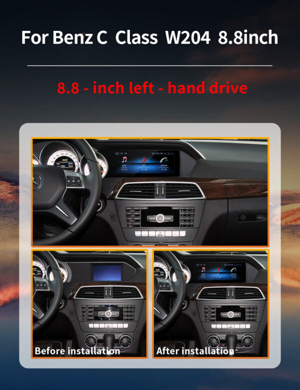 Car Stereo for Mercedes-Benz C-Class W204 S204 ( 2011-2013) | Touchscreen GPS Navigation Multimedia Player - Image 16