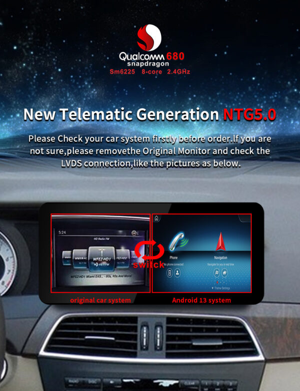 Car Stereo for Mercedes-Benz C-Class W204 S204 (2007–2010) | Touchscreen GPS Navigation Multimedia Player - Image 13