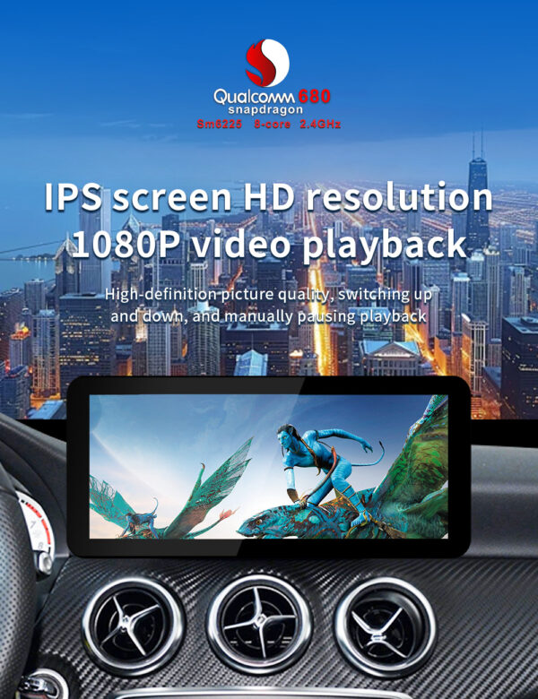Touchscreen Head Unit for Mercedes A/GLA/CLA Class (W176/X156) | CarPlay, Android 13,Bluetooth, Navigation - Image 4