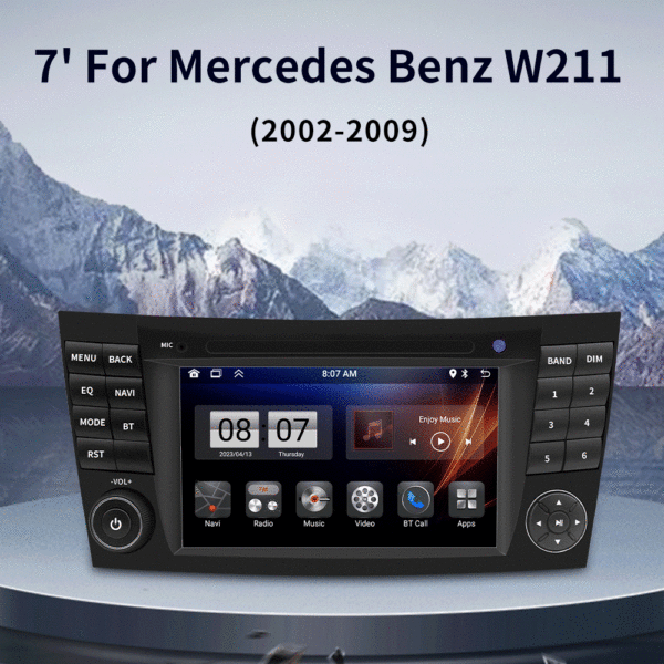 CarPlay & Android Auto Navigation Touchscreens for Mercedes-Benz W209/W211/W219/W463 - Image 4