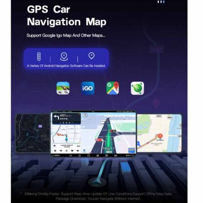 CarPlay Android Auto Radio for BMW 5 Series E39 / X5 E53 / M5 | GPS Navigation Touchscreen Stereo - Image 5