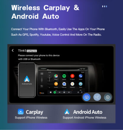 CarPlay Android Auto Radio for BMW 5 Series E39 / X5 E53 / M5 | GPS Navigation Touchscreen Stereo - Image 10