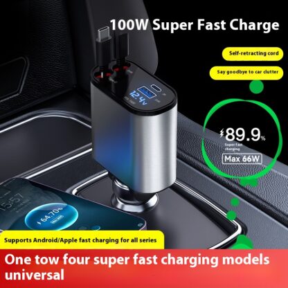 Super Fast Car Charger USB Adapter for iPhone & Android, Cigarette Lighter Converter - Image 3