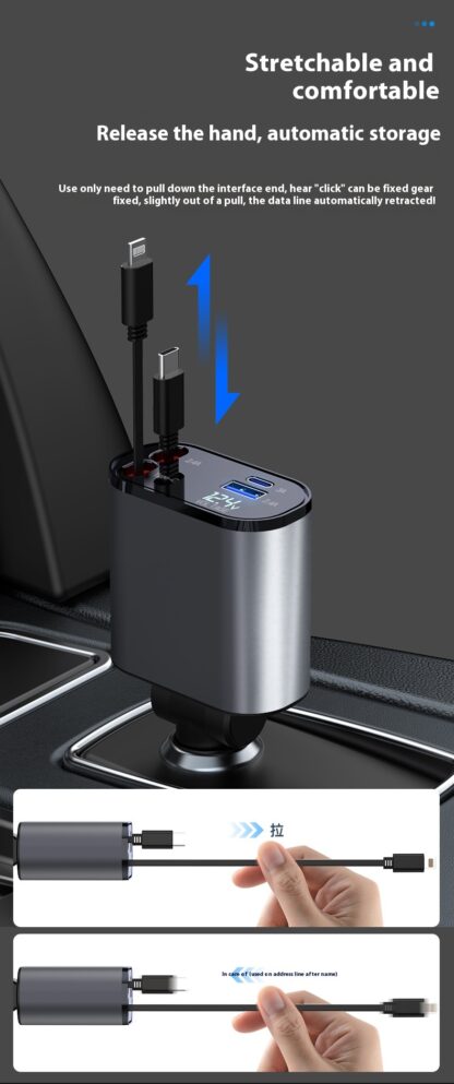 Super Fast Car Charger USB Adapter for iPhone & Android, Cigarette Lighter Converter - Image 7